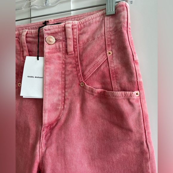 NWT jeans Isabel Marant, size fr 34, xs, pink - Picture 12 of 15